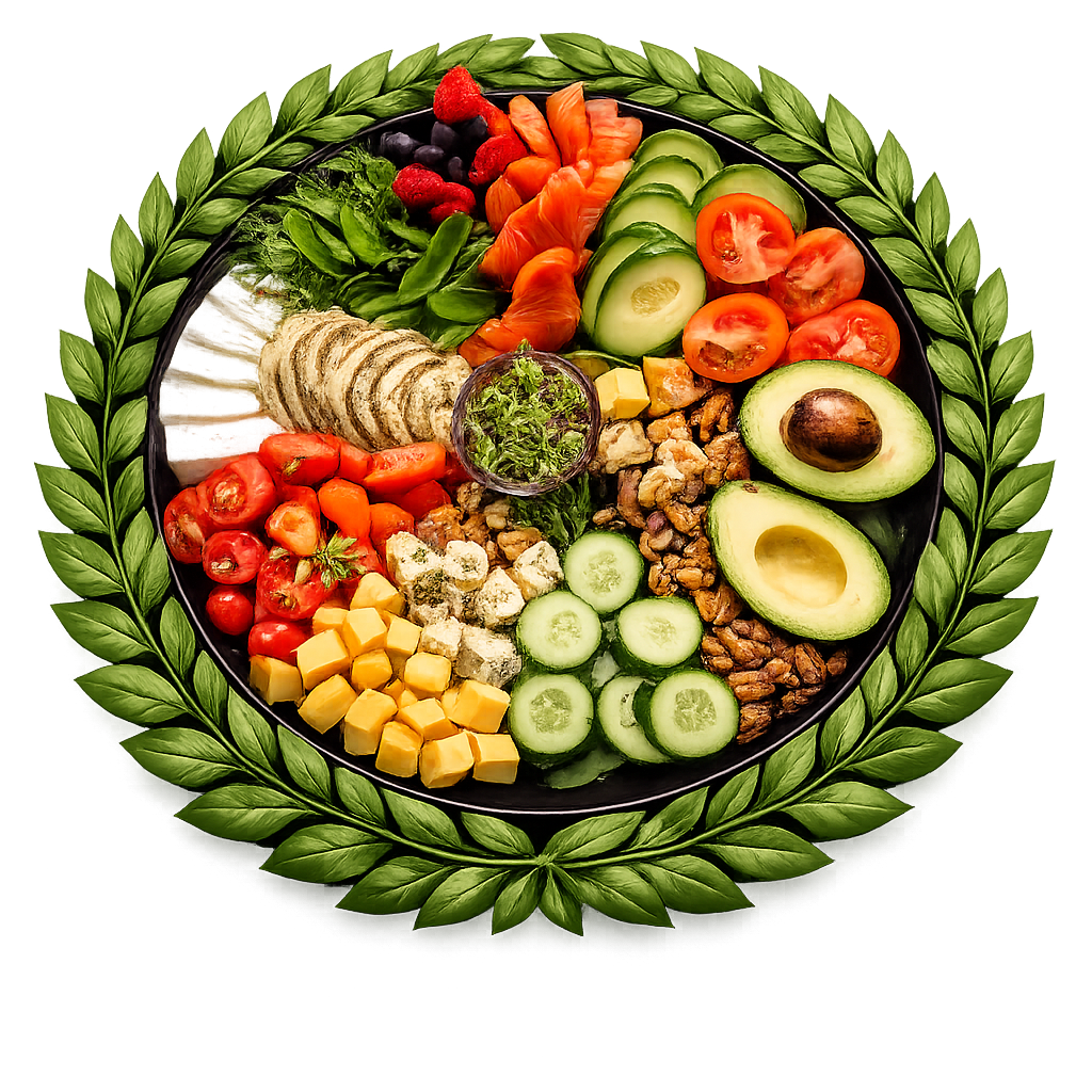 Healthy food plate